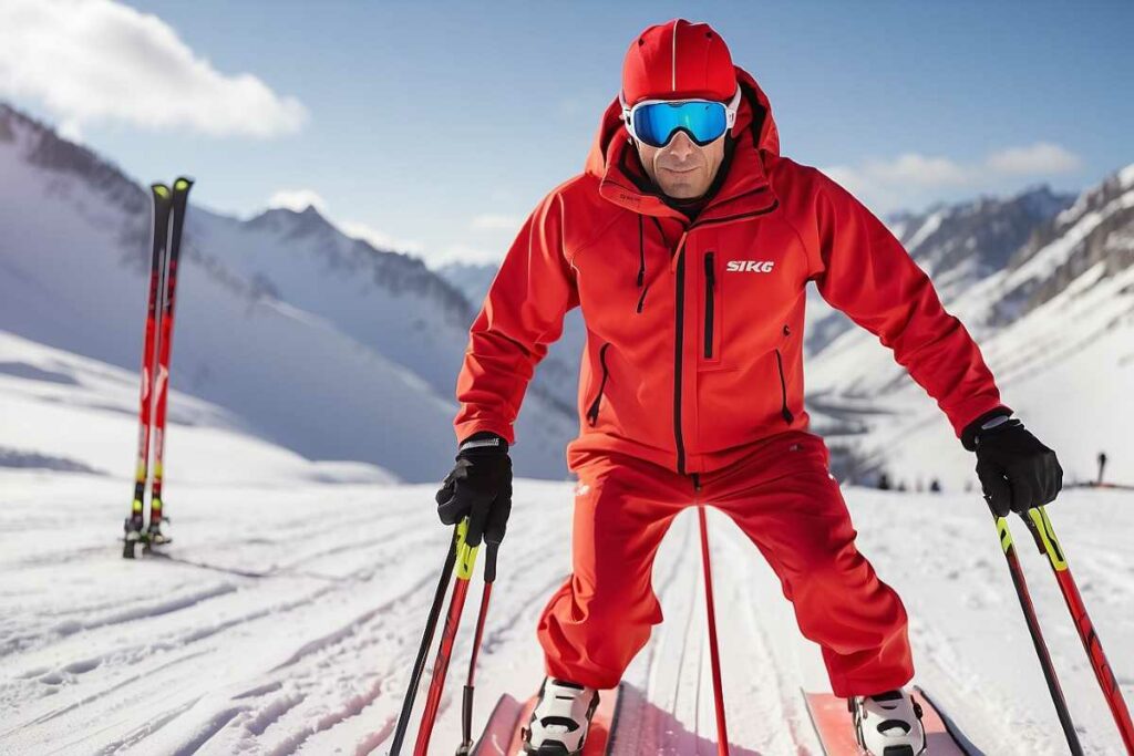 low-impact workout by skiing. 