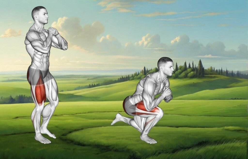 Outdoor bodyweight workouts single-leg squat