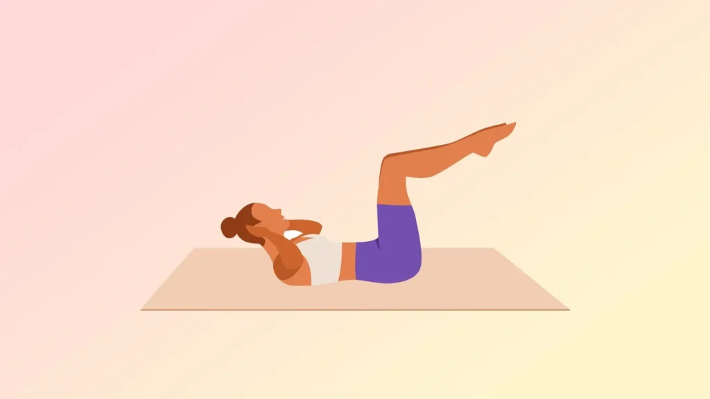 Pilates for Core Strength: toe taps