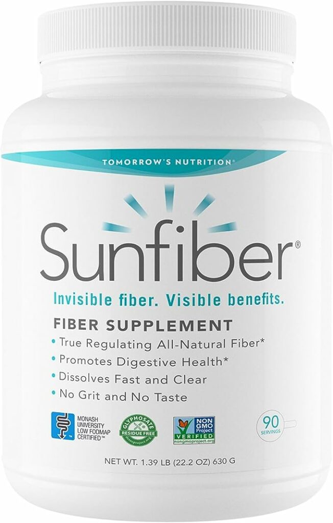 fiber supplements: Sunfiber, Prebiotic Fiber Supplement for Digestive Health