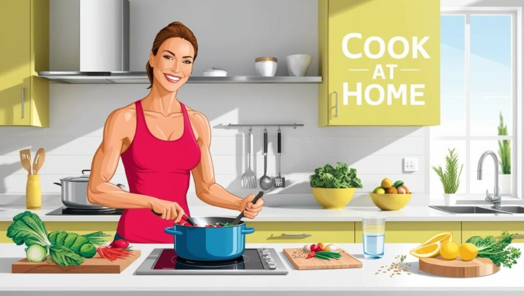 cook at home to support your non-diet approach to weight loss