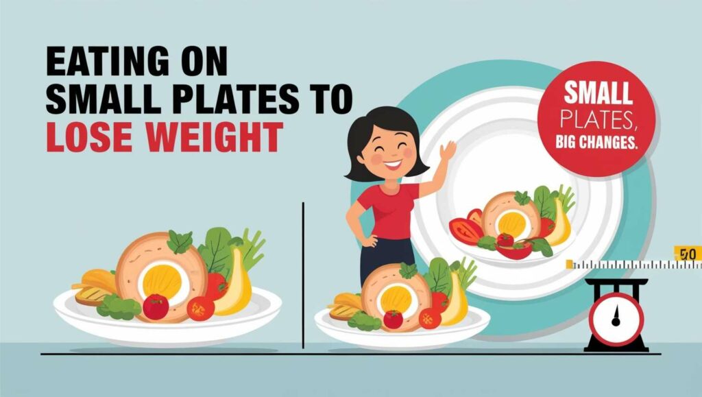 eating on small plates for Non-Diet Approach to Weight Loss